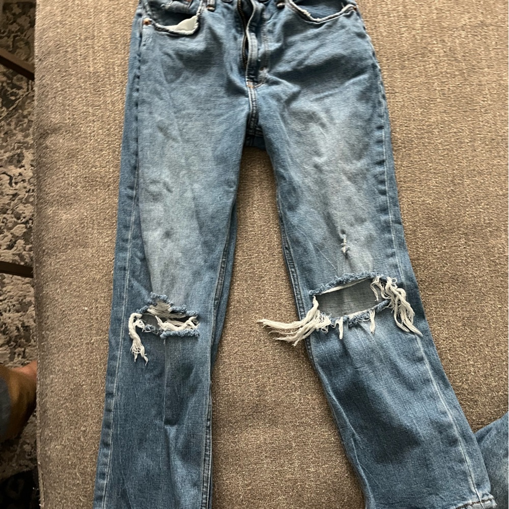 Abercrombie The Ankle Straight Ultra High Rise jeans- size 26/2